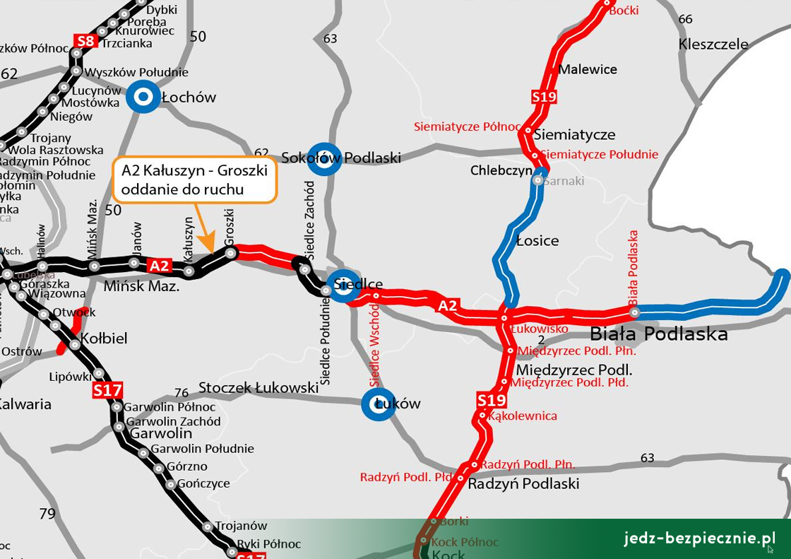 Polskie drogi – oddanie do ruchu A2 Kałuszyn - Groszki